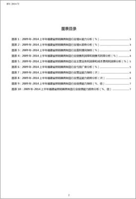 2009-2014年上半年福建省照明器具制造行業經營狀況分析年報